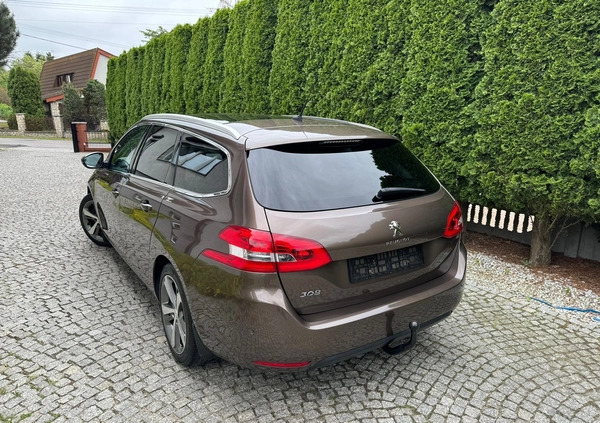 Peugeot 308 cena 35900 przebieg: 157715, rok produkcji 2014 z Konin małe 781